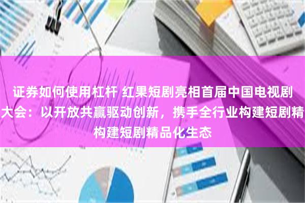 证券如何使用杠杆 红果短剧亮相首届中国电视剧制作产业大会：以开放共赢驱动创新，携手全行业构建短剧精品化生态