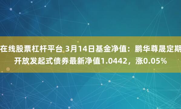 在线股票杠杆平台 3月14日基金净值：鹏华尊晟定期开放发起式债券最新净值1.0442，涨0.05%